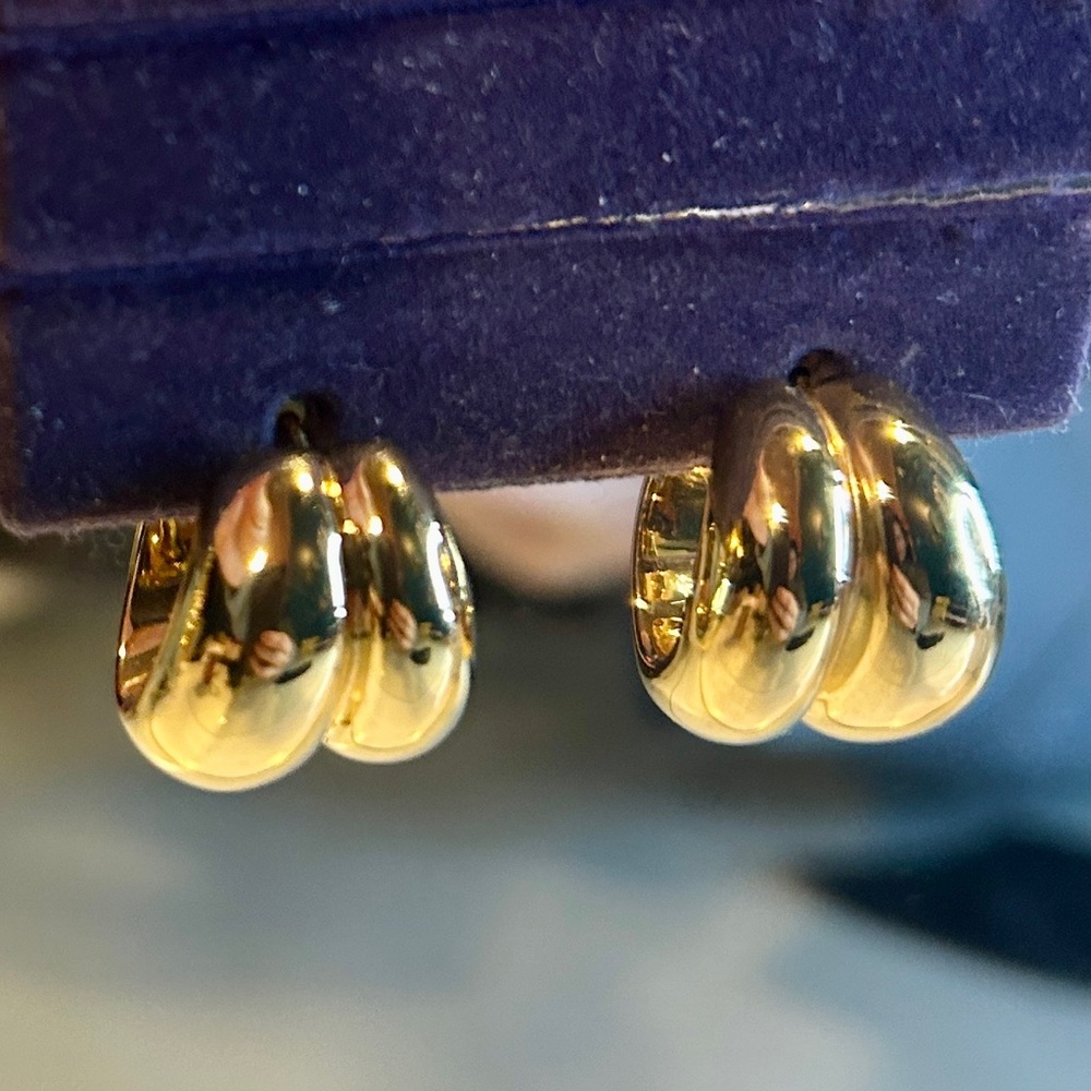 Jennifer Fisher Gold Chunky Earrings